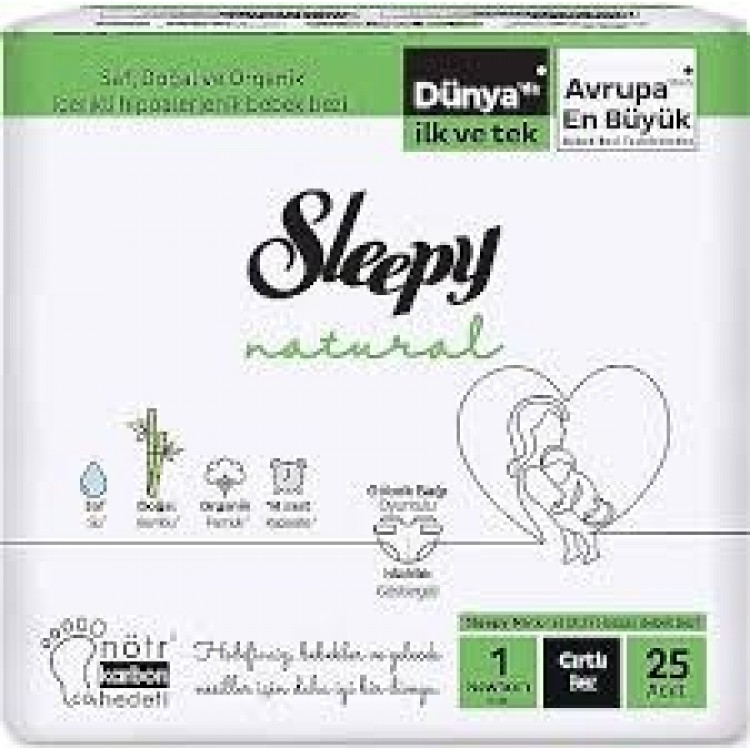SLEEPY NATURAL TEKLİ PAKET NO:1 2-5 KG 25'Lİ X 6 AD SLEEPY NATURAL TEKLİ PAKET NO:1 2-5 KG 25'Lİ X 6 AD