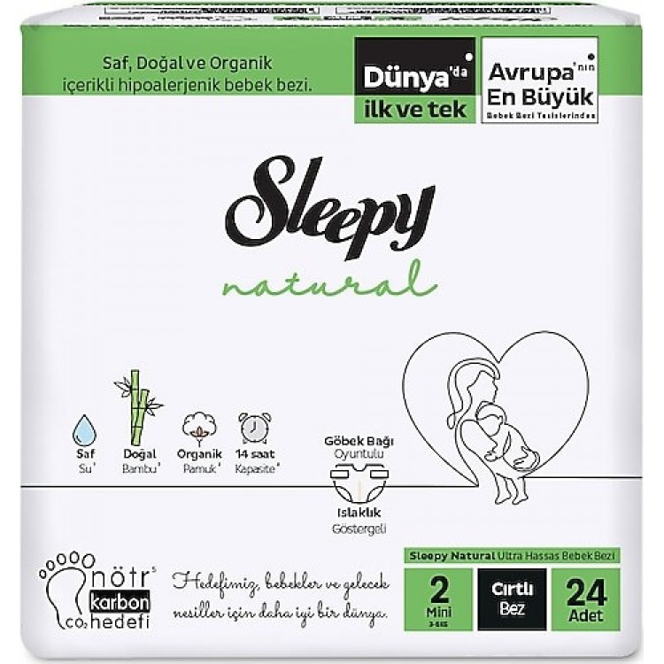 SLEEPY NATURAL TEKLİ PAKET NO:2 3-6 KG 24'LÜ X 6 AD SLEEPY NATURAL TEKLİ PAKET NO:2 3-6 KG 24'LÜ X 6 AD
