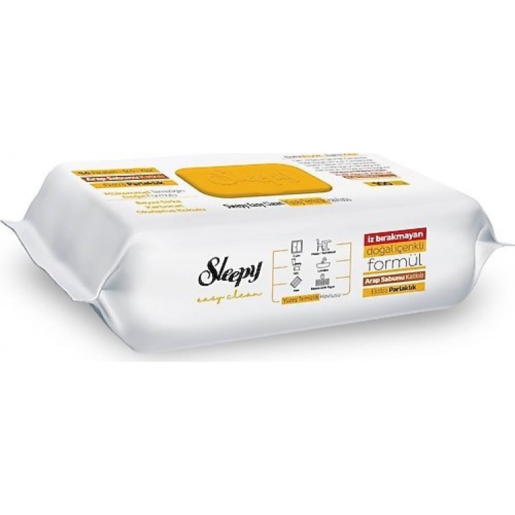 SLEEPY YÜZEY TEMİZLİK HAVLUSU ARAP SABUNU 100'LÜ X 12 AD