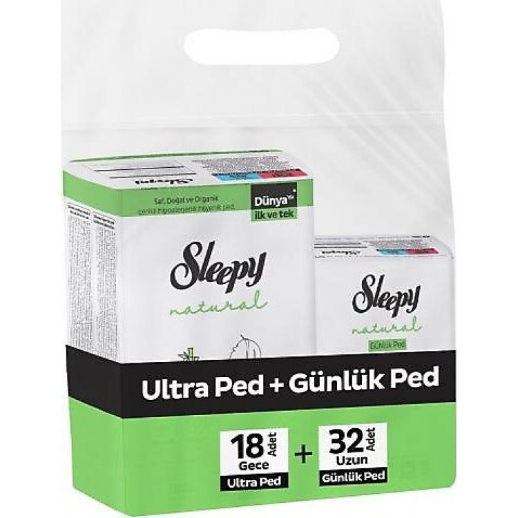 SLEPPY 18 AD GECE + 32 AD UZUN GÜNLÜK PED X 8 PAKET SLEPPY 18 AD GECE + 32 AD UZUN GÜNLÜK PED X 8 PAKET