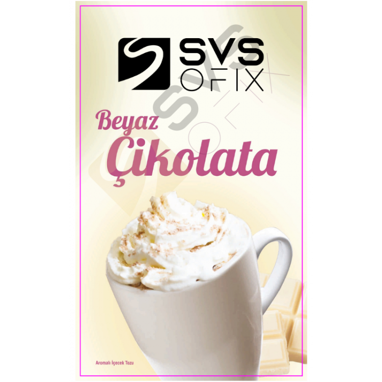 SVS BEYAZ ÇİKOLATA TOZU 1 KG X 12 AD