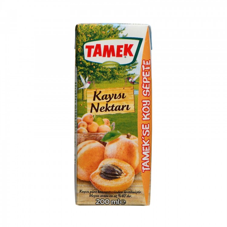 TAMEK 200 ML MEYVE SUYU KAYISI X 27 AD