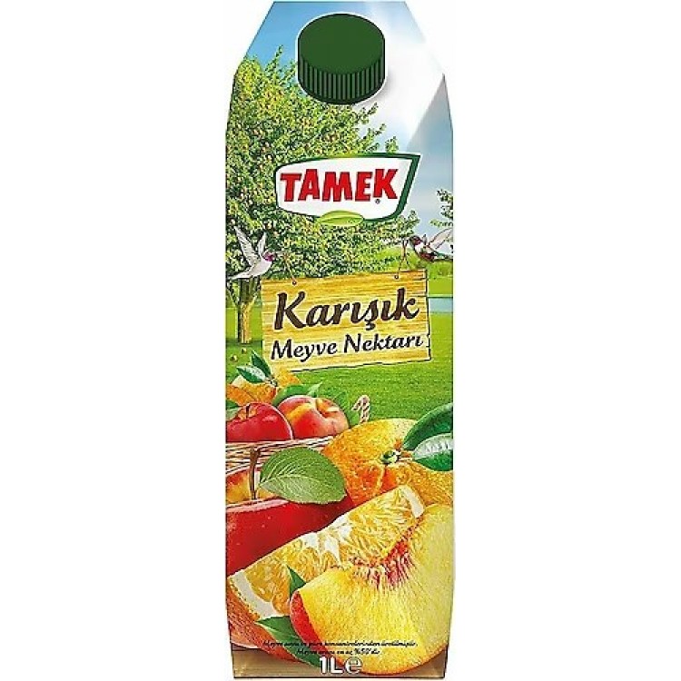 TAMEK MEYVE SUYU 1 LT KARIŞIK X 12 AD TAMEK MEYVE SUYU 1 LT KARIŞIK X 12 AD