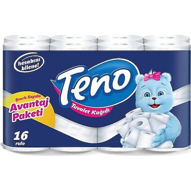 TENO TUVALET KAĞIDI 16'LI X 3 AD