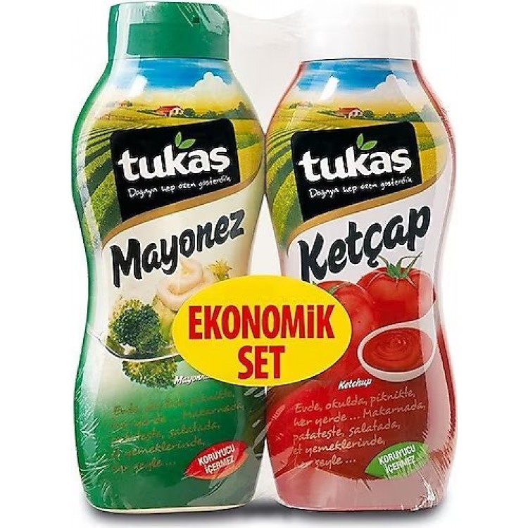 TUKAŞ EKO KETÇAP(650GR)+MAYONEZ(550GR) X 6 AD