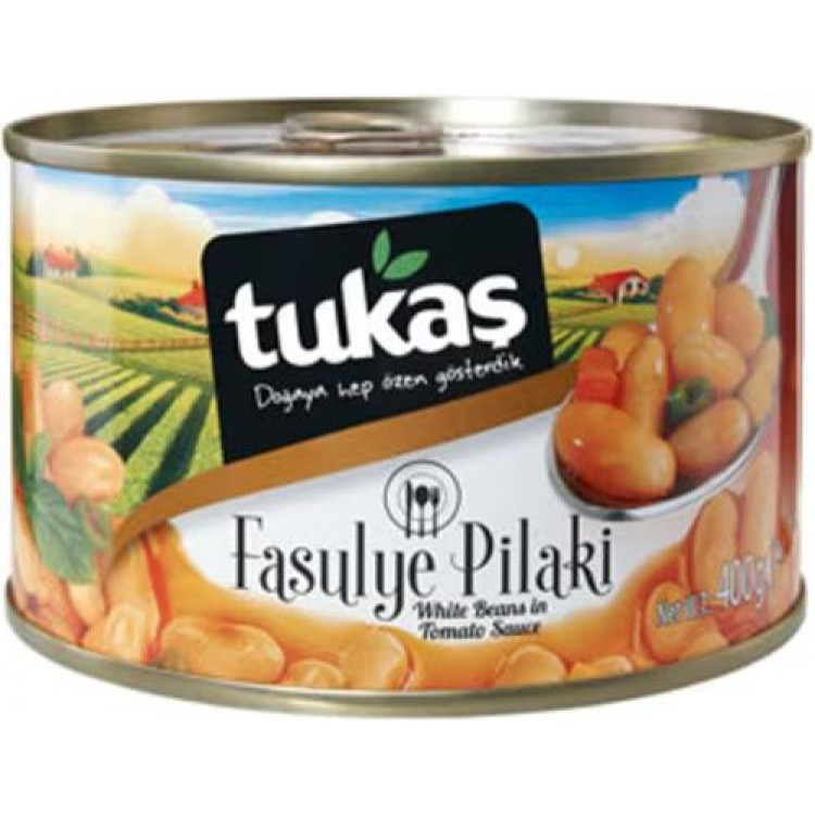TUKAŞ FASULYE PİLAKİ 400 GR X 12 AD