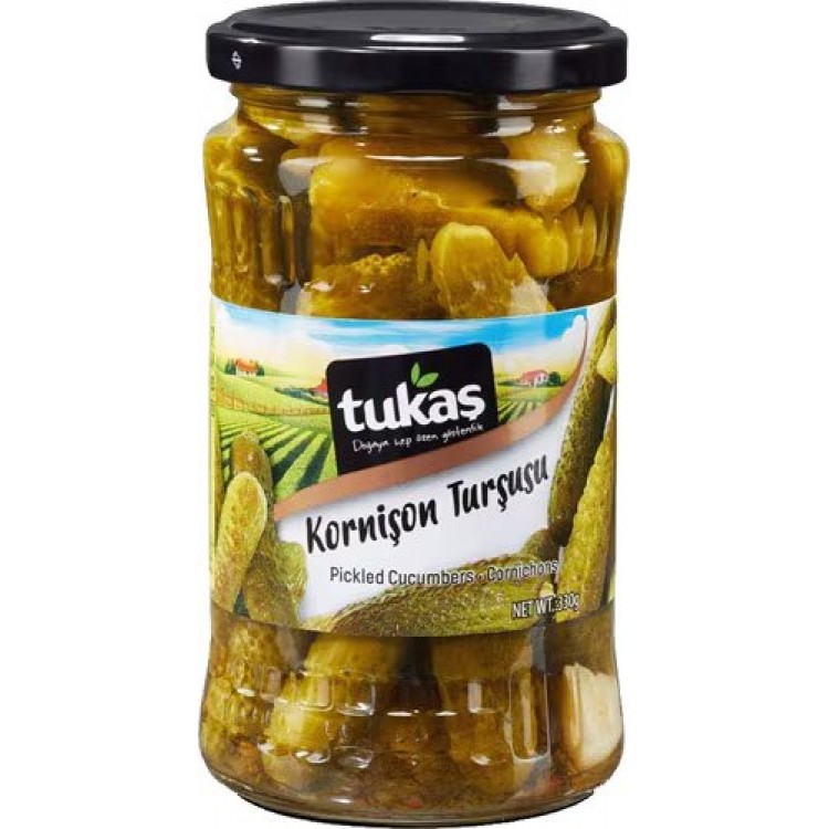 TUKAŞ TURŞU 330 GR KORNİŞON 0 NO X 12 AD TUKAŞ TURŞU 330 GR KORNİŞON 0 NO X 12 AD