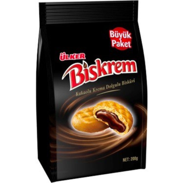 ÜLKER BİSKREM POŞET 200 GR X 12 AD ÜLKER BİSKREM POŞET 200 GR X 12 AD