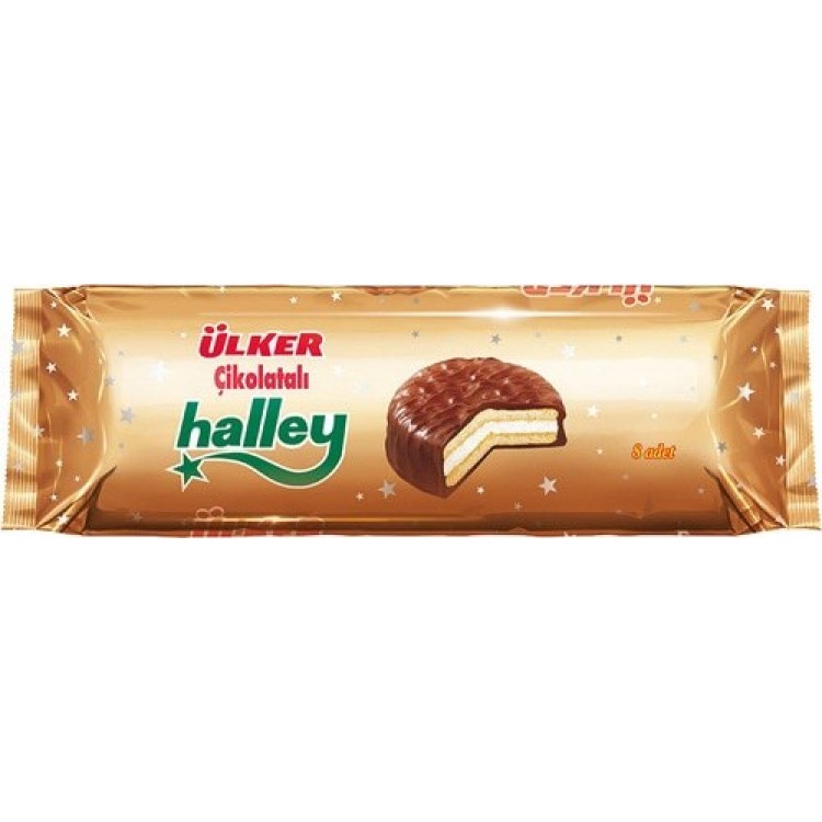 ÜLKER HALLEY BİSKUVİ 8'Lİ KAPLAMALI 240 GR X 12 AD ÜLKER HALLEY BİSKUVİ 8'Lİ KAPLAMALI 240 GR X 12 AD