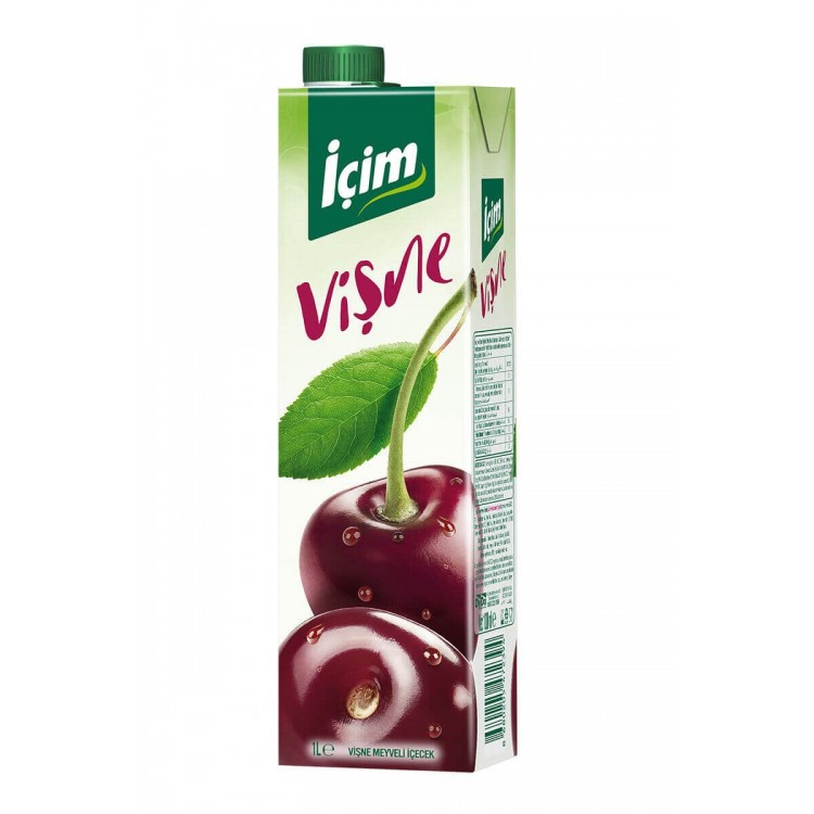 İÇİM MEYVE SUYU 1 LT VİŞNE X 12 AD İÇİM MEYVE SUYU 1 LT VİŞNE X 12 AD