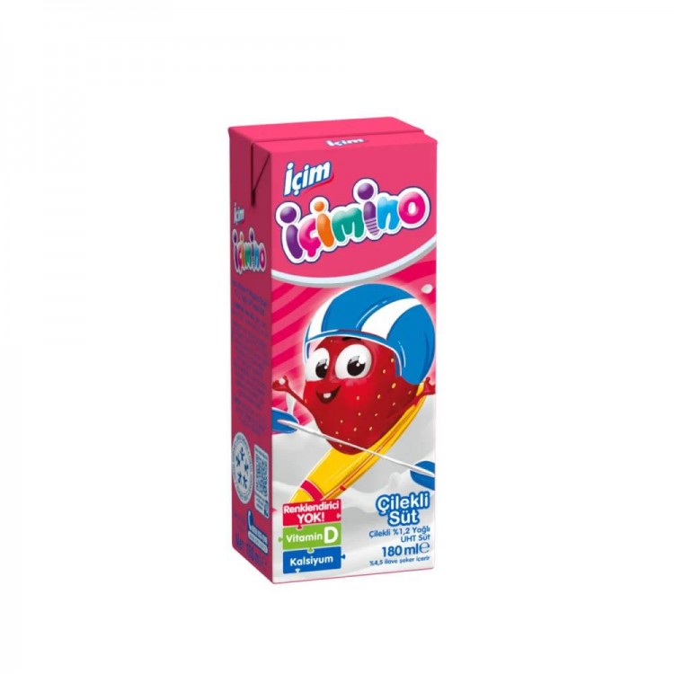 İÇİM İÇİMİNO SÜT ÇİLEKLİ 180 ML X 27 AD İÇİM İÇİMİNO SÜT ÇİLEKLİ 180 ML X 27 AD
