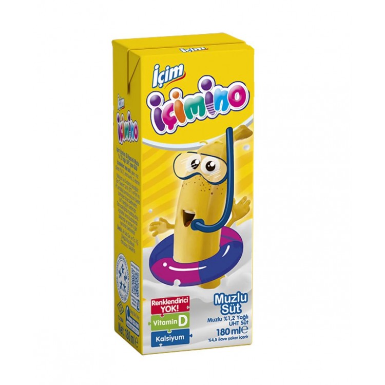 İÇİM İÇİMİNO SÜT MUZLU 180 ML X 27 AD İÇİM İÇİMİNO SÜT MUZLU 180 ML X 27 AD