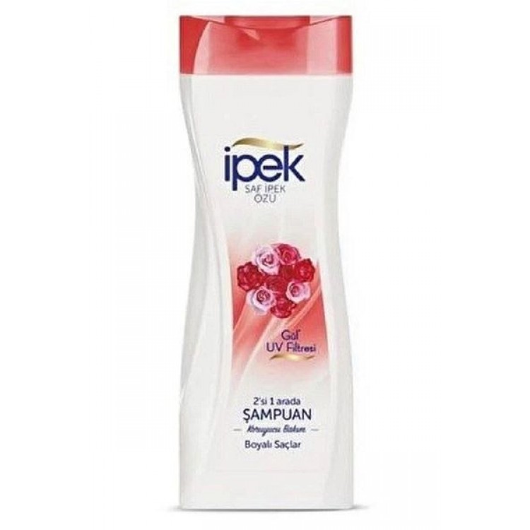 İPEK ŞAMPUAN 480 ML 2'Sİ 1 ARADA GÜL BOYALI SAÇLAR X 12 AD