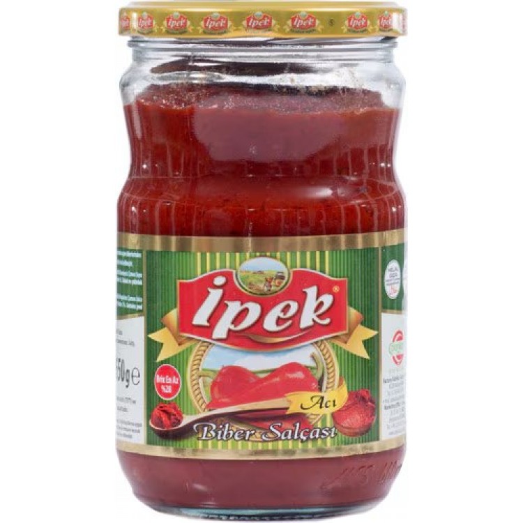 İPEKKÖY TATLI BİBER SALÇA CAM 650 GR X 12 AD İPEKKÖY TATLI BİBER SALÇA CAM 650 GR X 12 AD